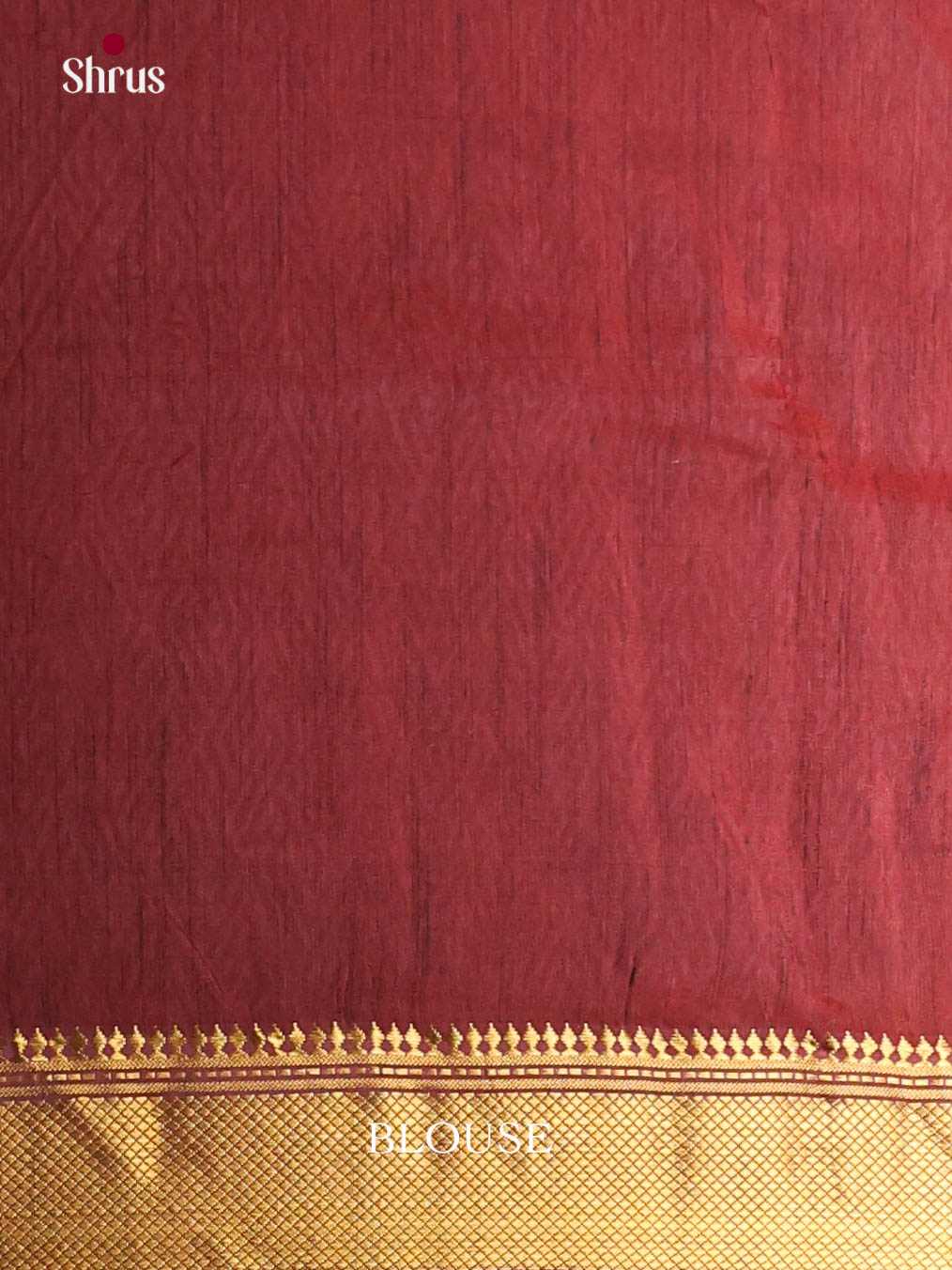 Red & Maroon - Semi Patola Saree