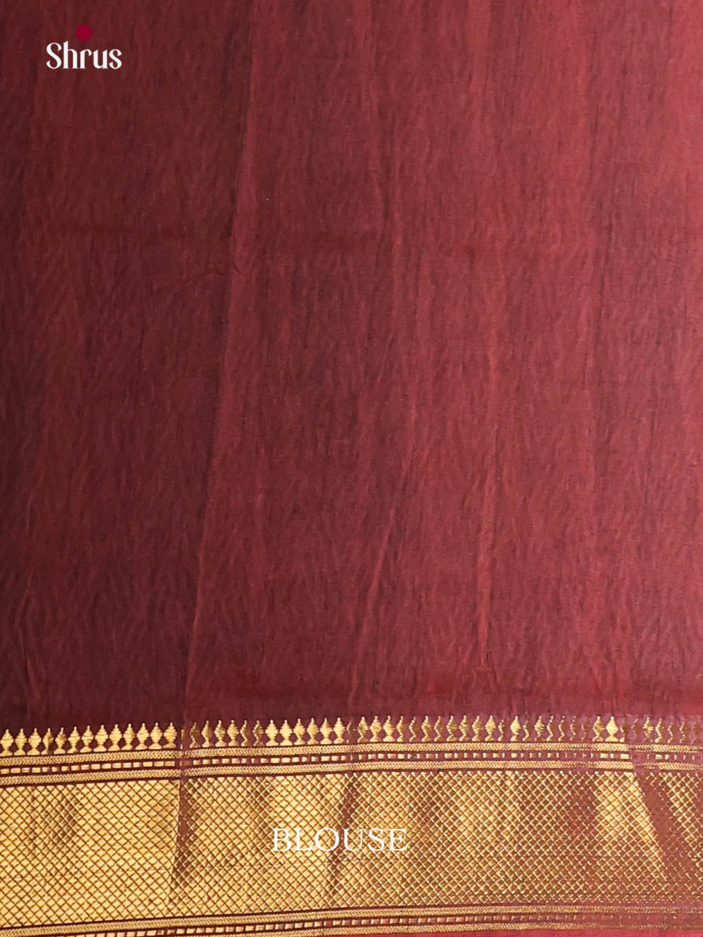 Red & Maroon- Semi Patola Saree