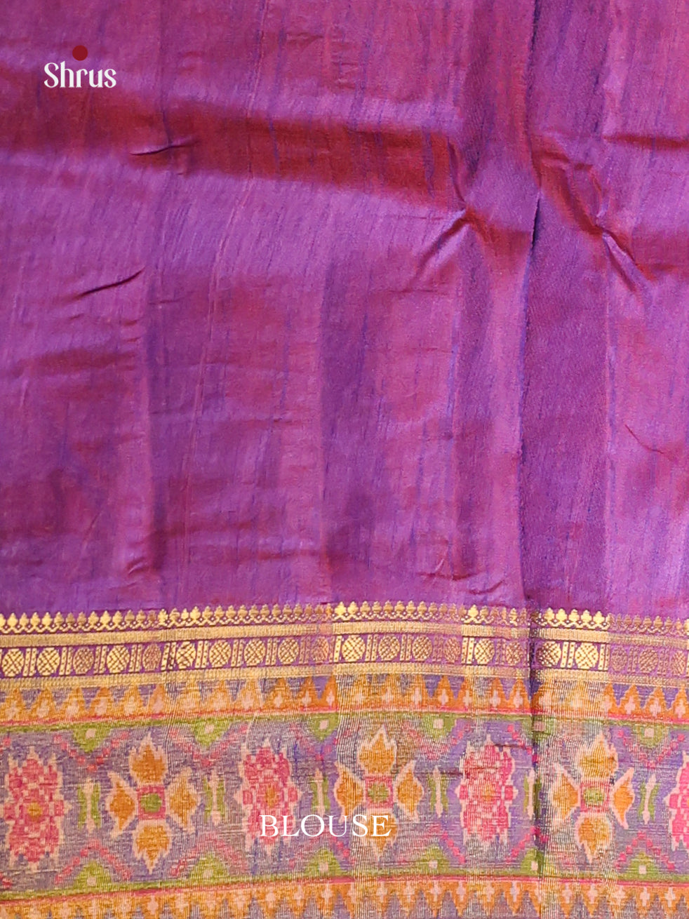 Pink & Purple - Semi Patola Saree