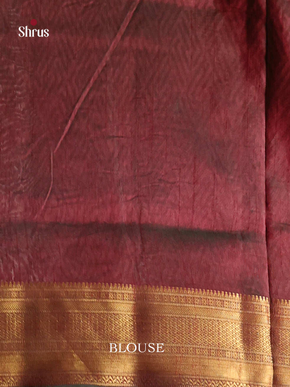 Green & Maroon- Semi Patola Saree