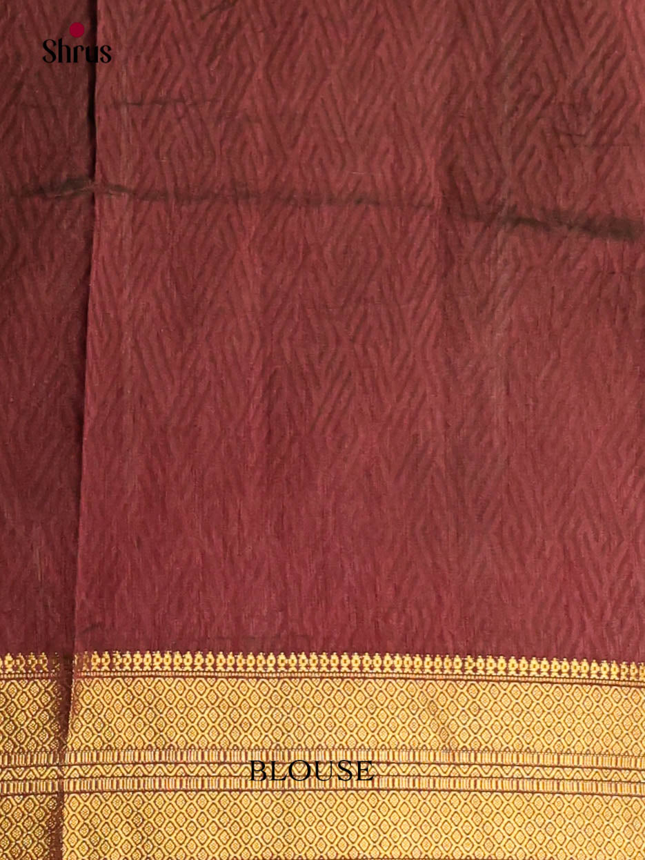 Green & Brown - Semi Patola Saree