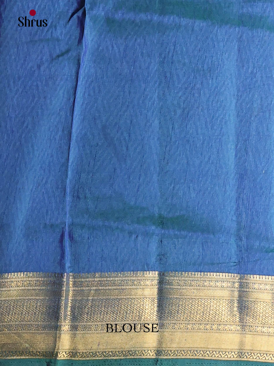 Green & Blue - Semi Patola Saree