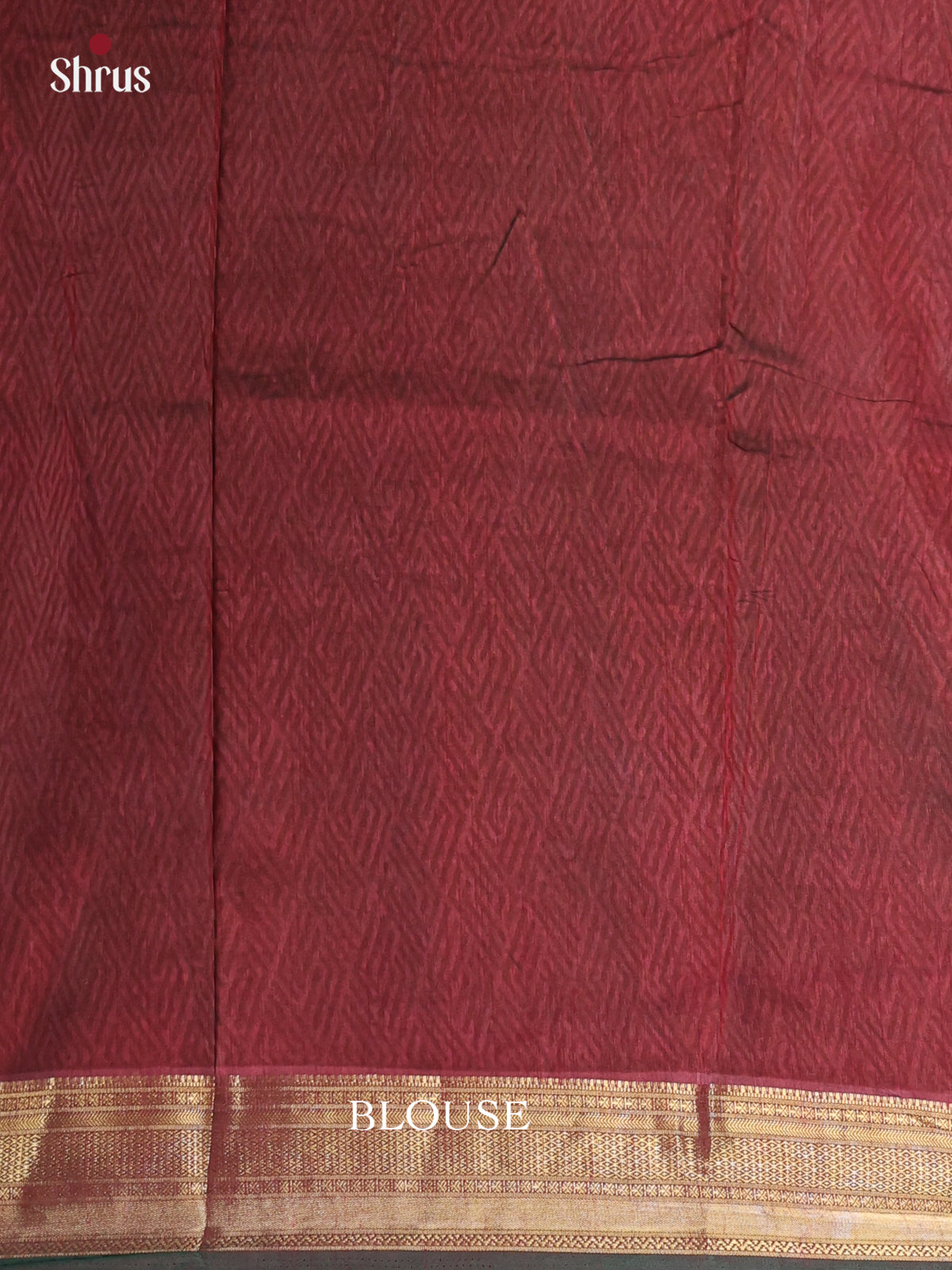 Green & Maroon - Semi Patola Saree