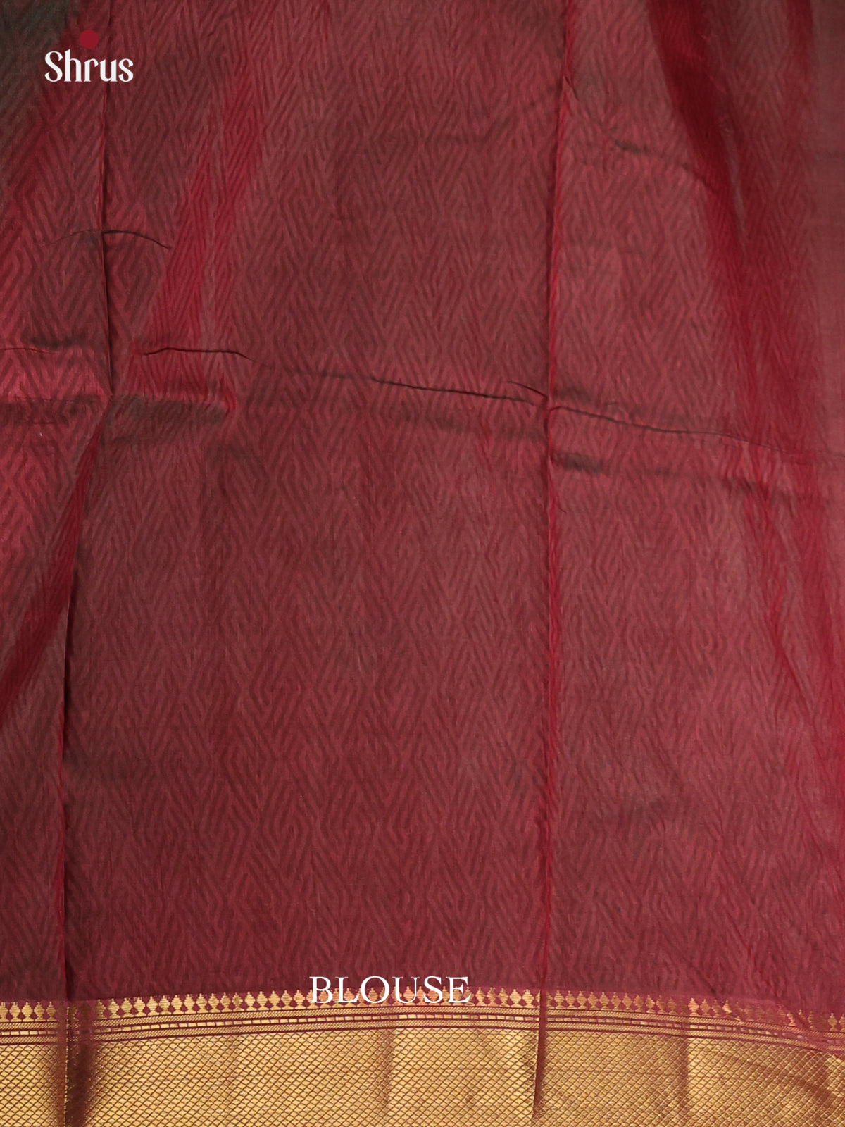 Green & Maroon - Semi Patola Saree