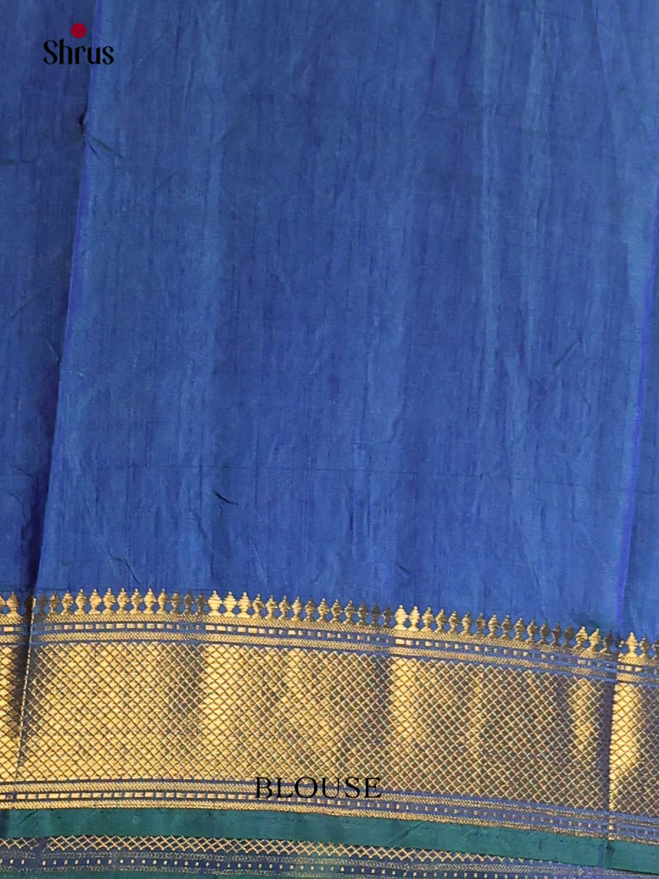 Green & Blue- Semi Patola Saree