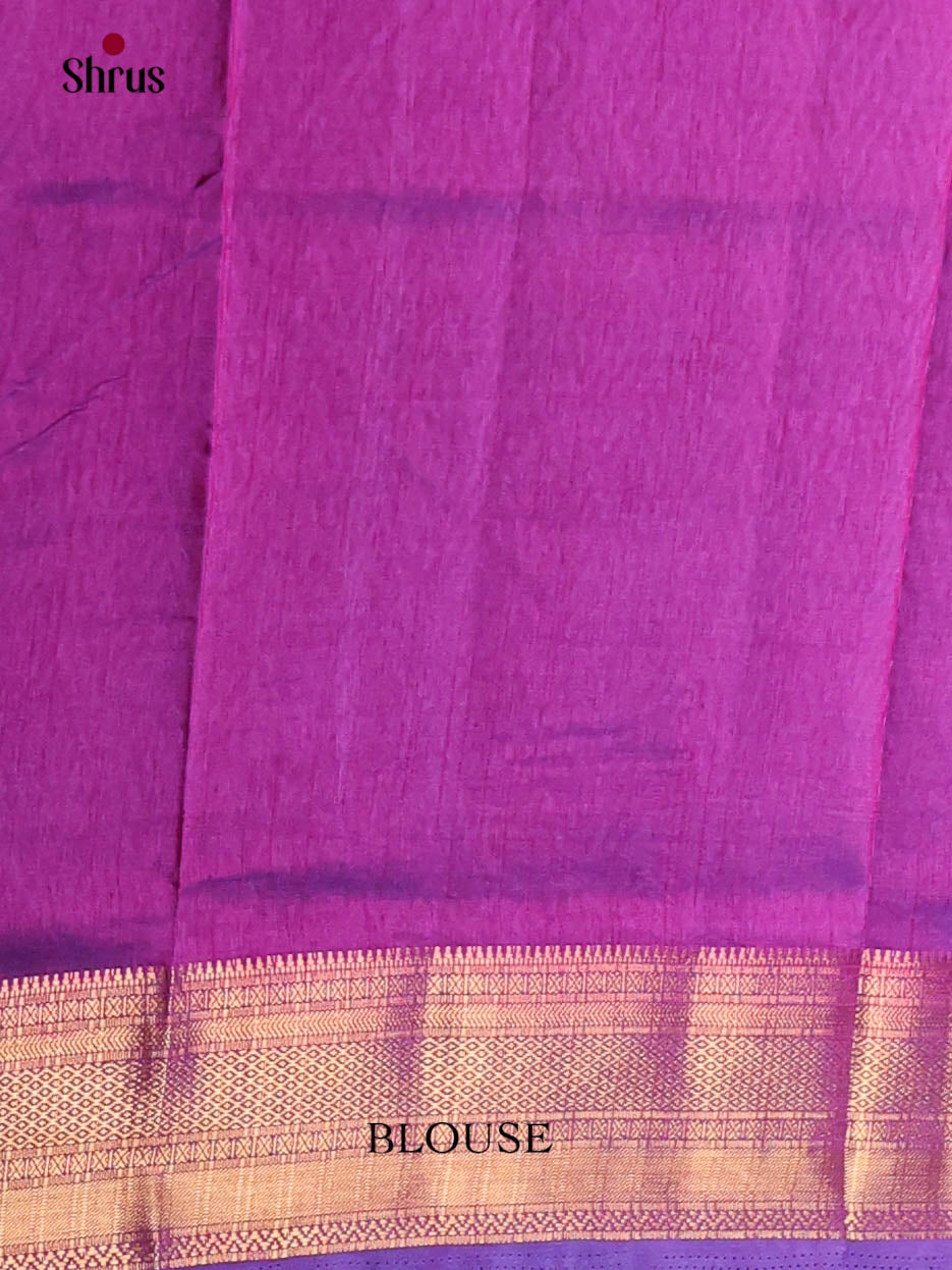 Blue & Purple - Semi Patola Saree