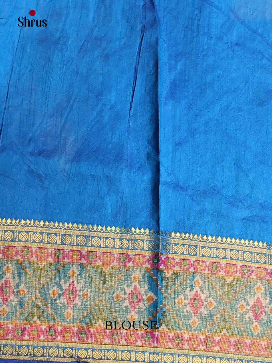 Blue - Semi Patola Saree