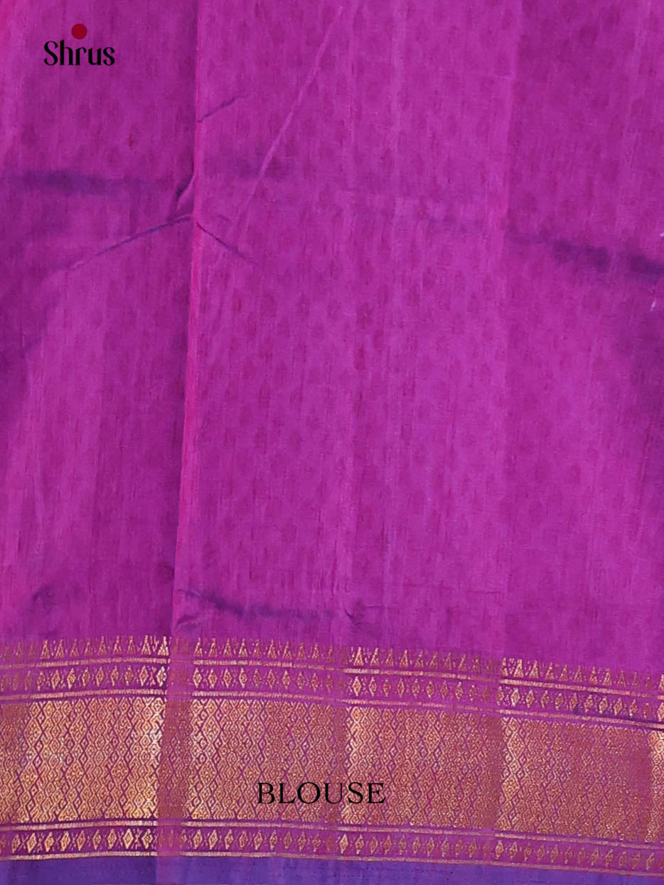 Blue & Purple - Semi Patola Saree