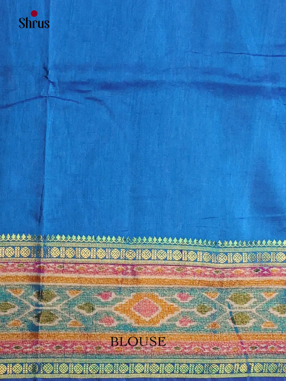 Blue - Semi Patola Saree