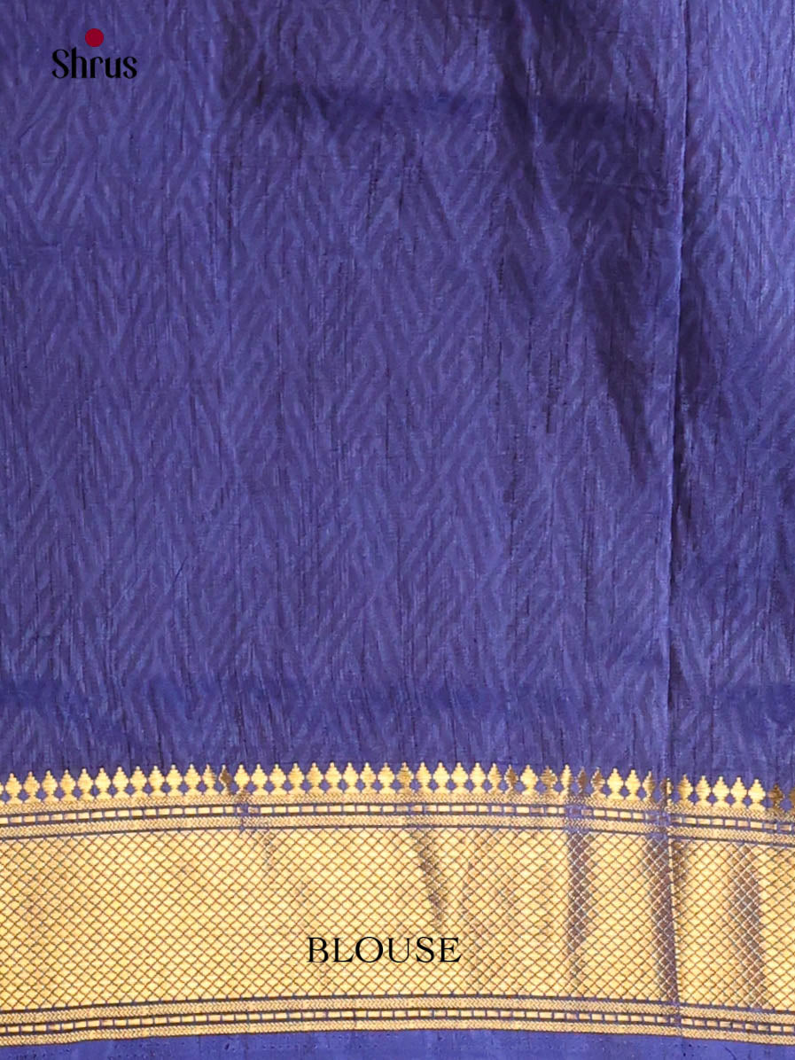 Blue - Semi Patola Saree