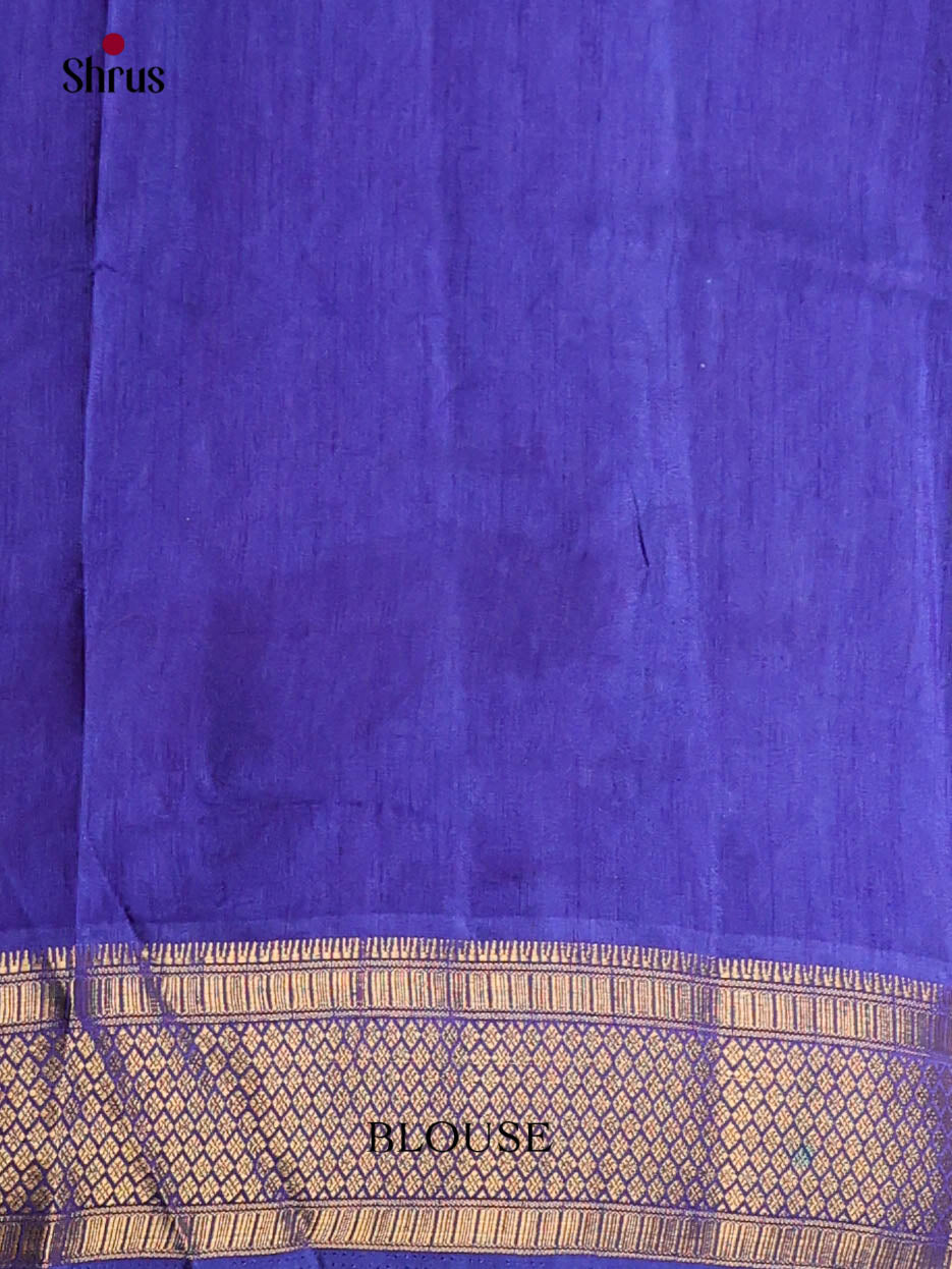 Blue - Semi Patola Saree