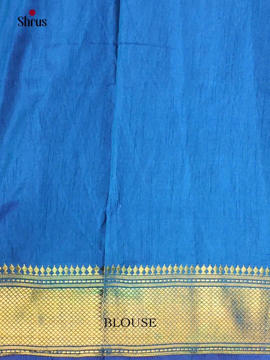 Blue - Semi Patola Saree
