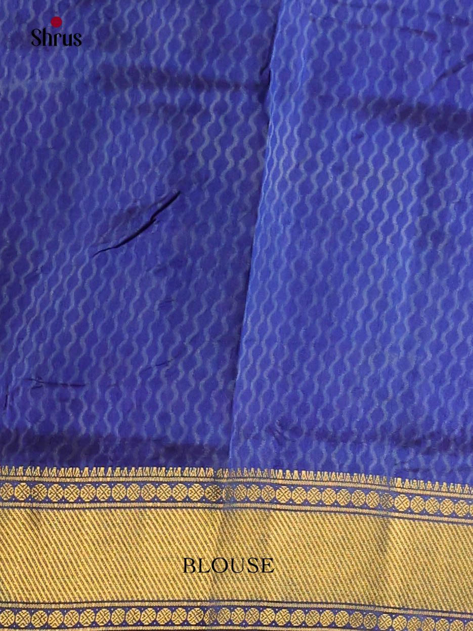 Blue - Semi Patola Saree