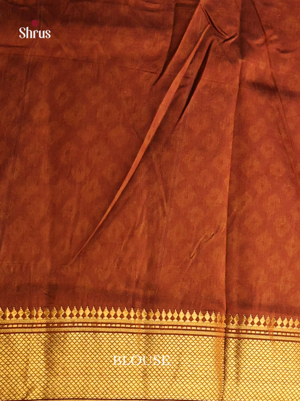 Light Brown & brown - Semi Patola Saree