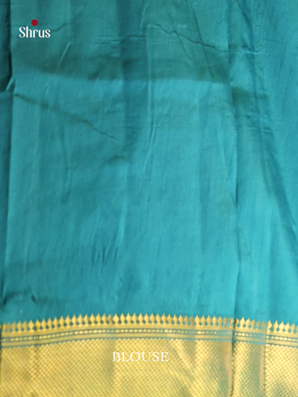 Teal - Semi Patola Saree