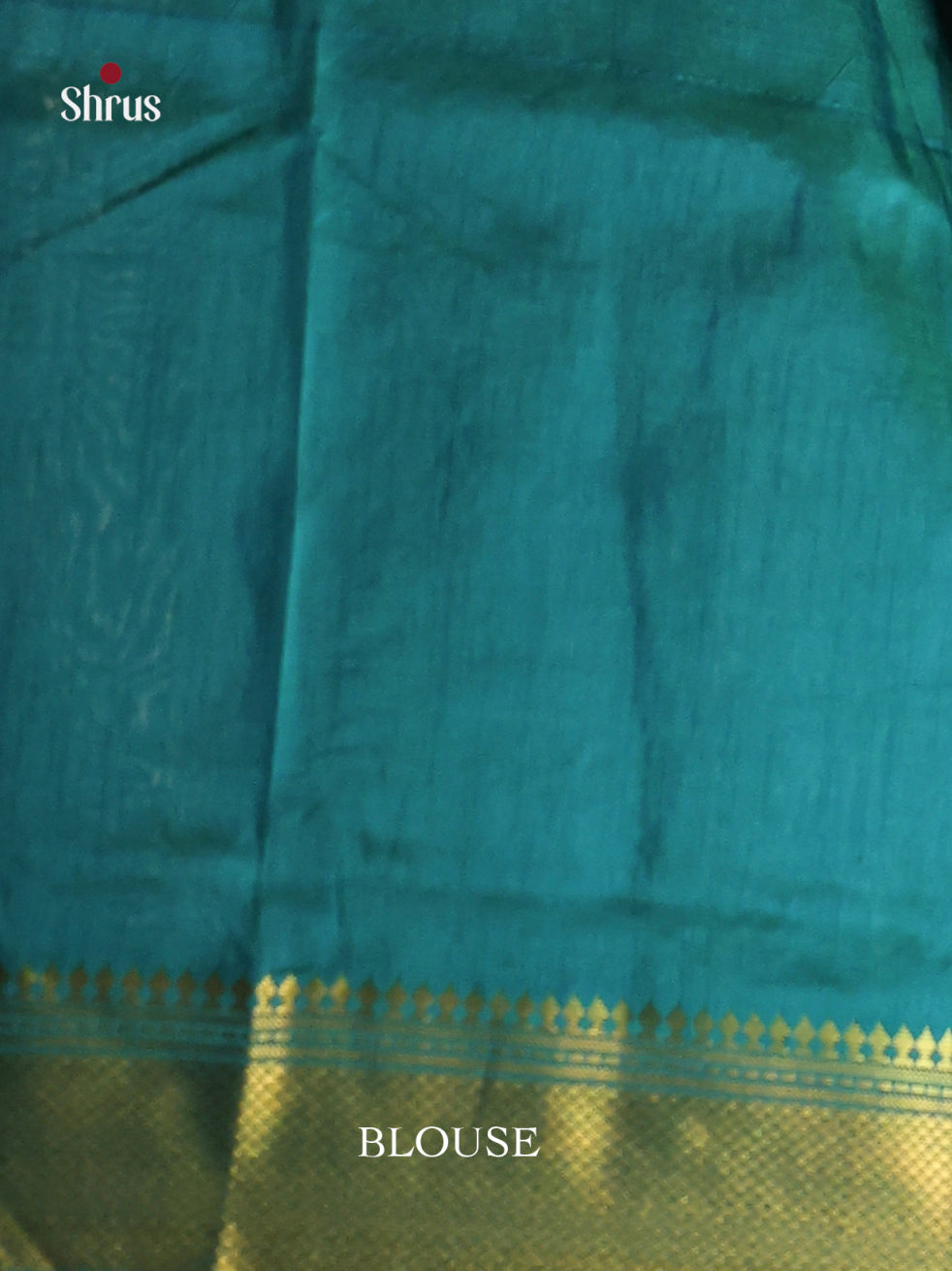 Teal Blue - Semi Patola Saree