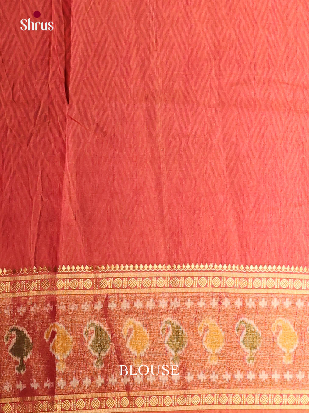 Mustard & Brick- Semi Patola Saree