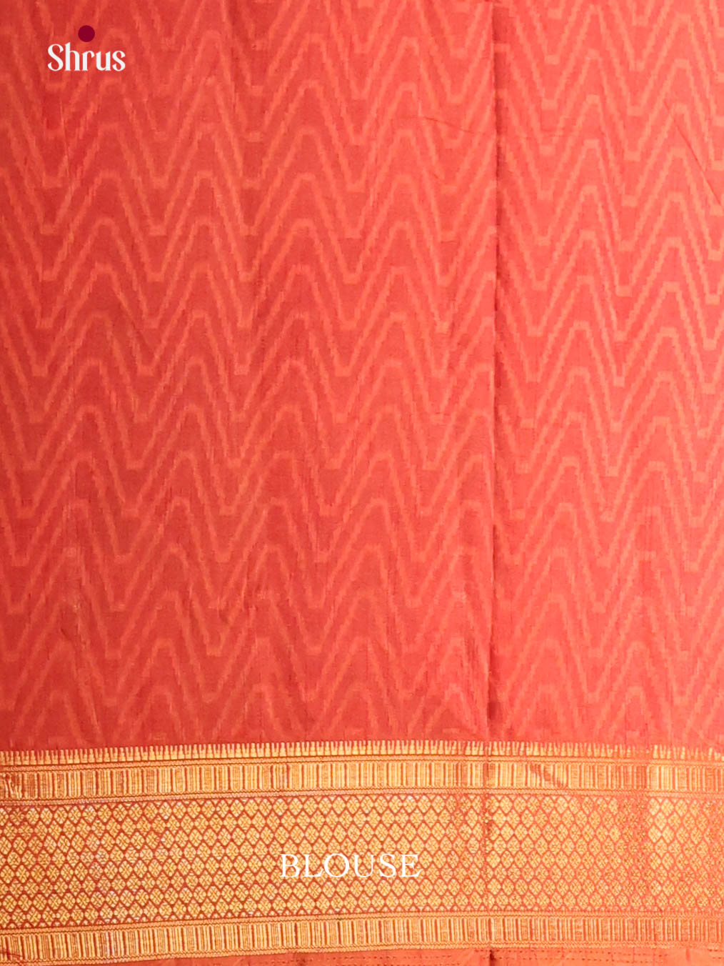 Mustard & Brick - Semi Patola Saree