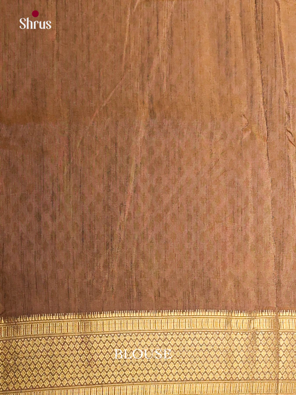 Dark Mustard & Brown - Semi Patola Saree