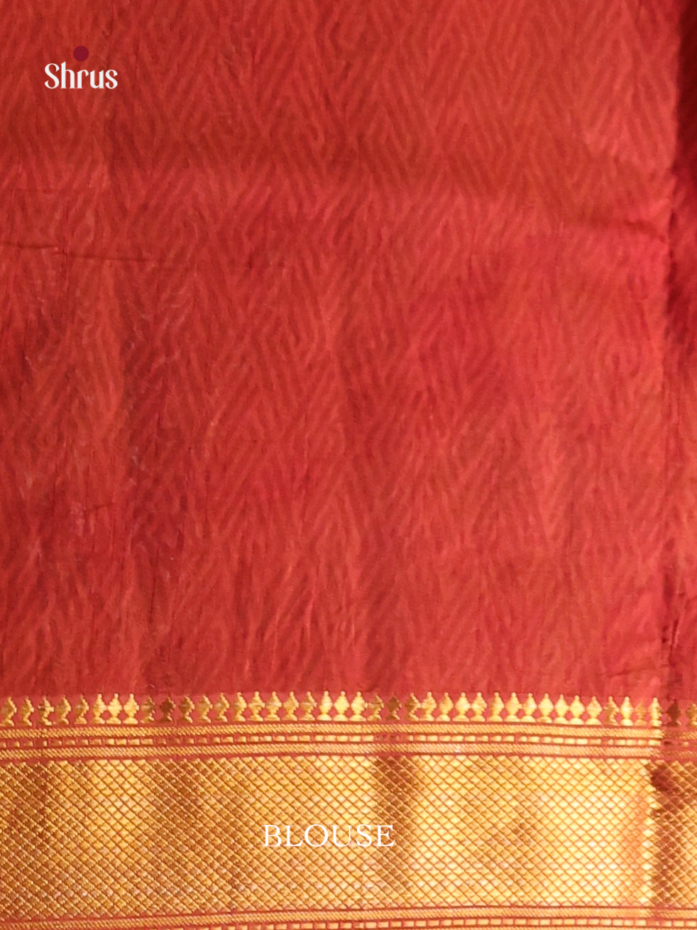 Mustard & Brick - Semi Patola Saree