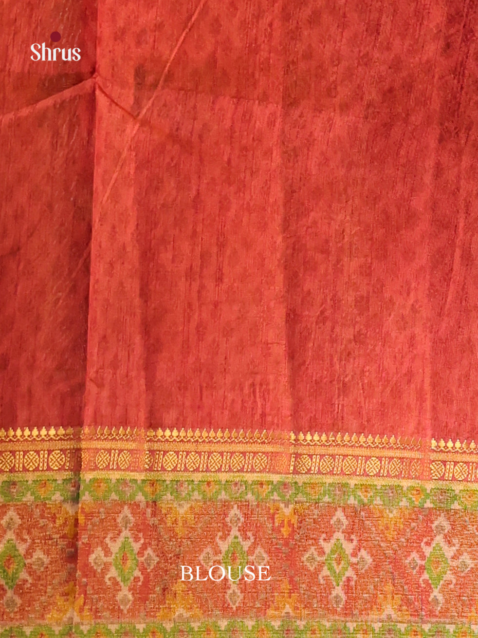 Mustard & Brick - Semi Patola Saree