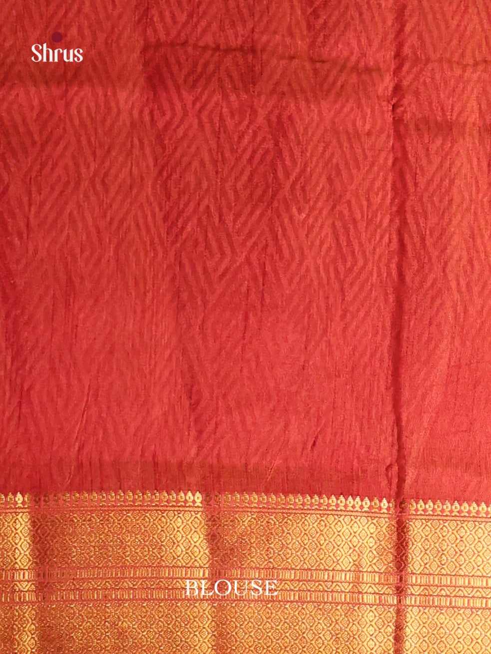 Mustard & Brick- Semi Patola Saree