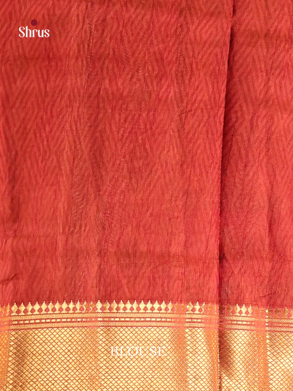 Mustard & Maroon - Semi Patola Saree