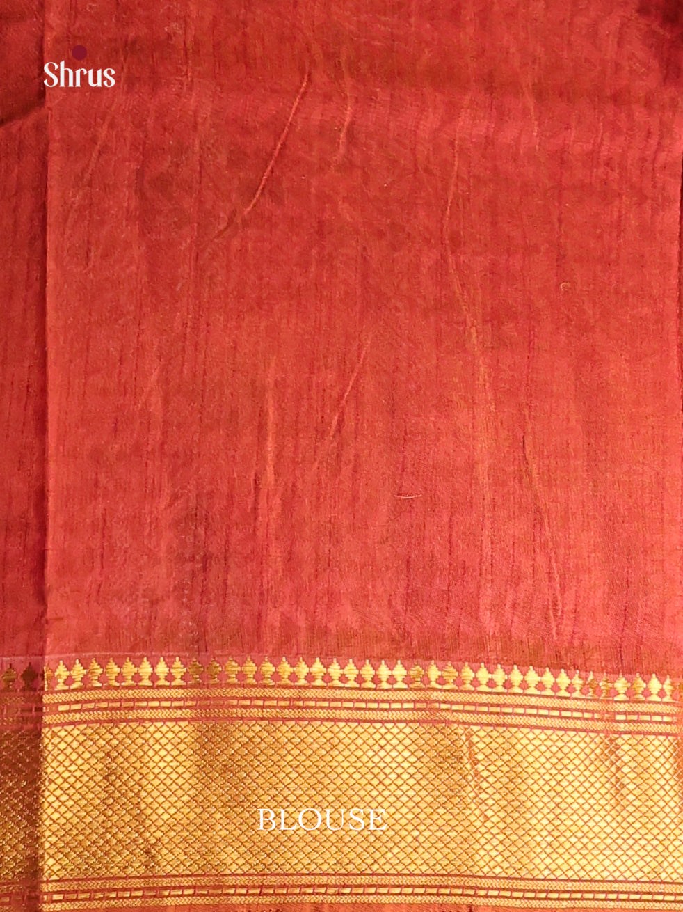 Mustard & Brick- Semi Patola Saree