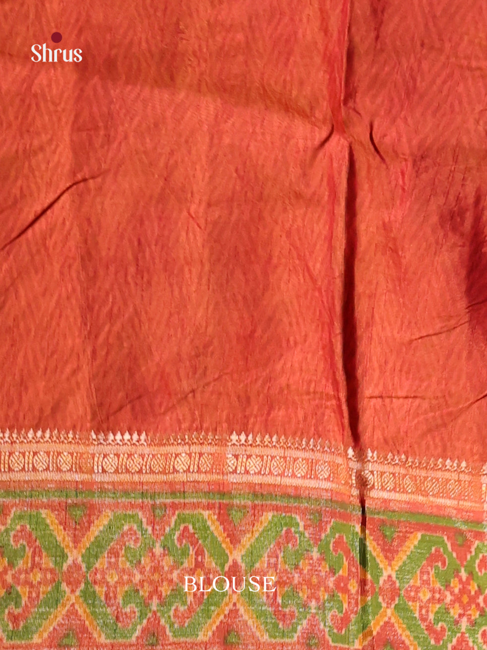 Mustard & Brick - Semi Patola Saree