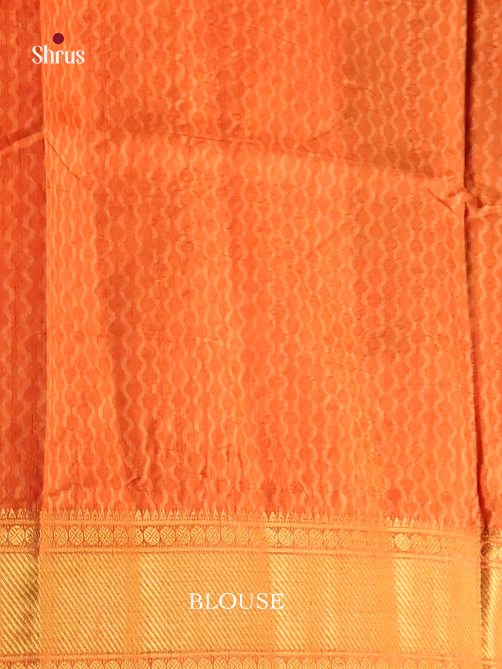 Brown & Orange - Semi Patola Saree