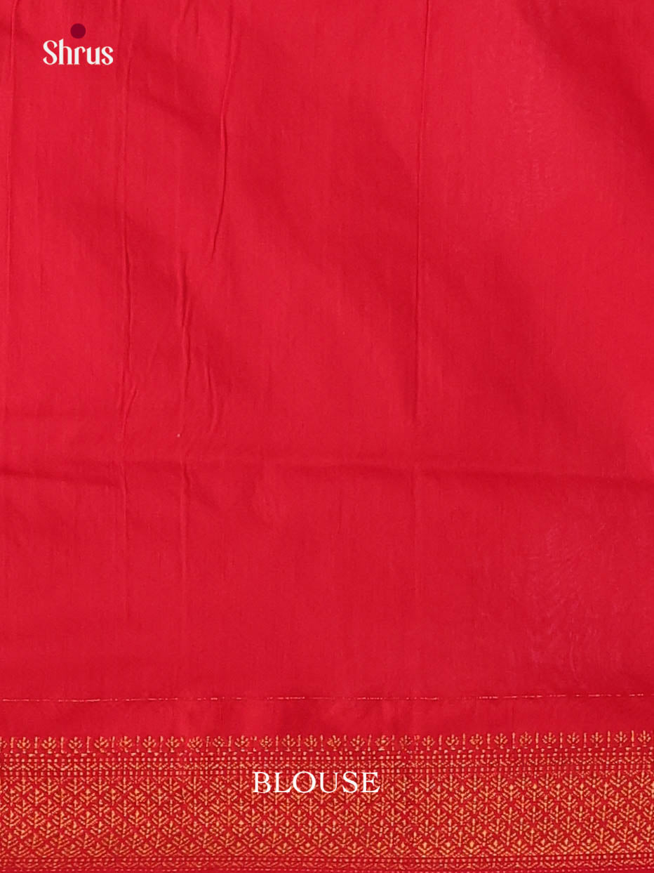 Orange & Red - Kalyani Cotton Saree