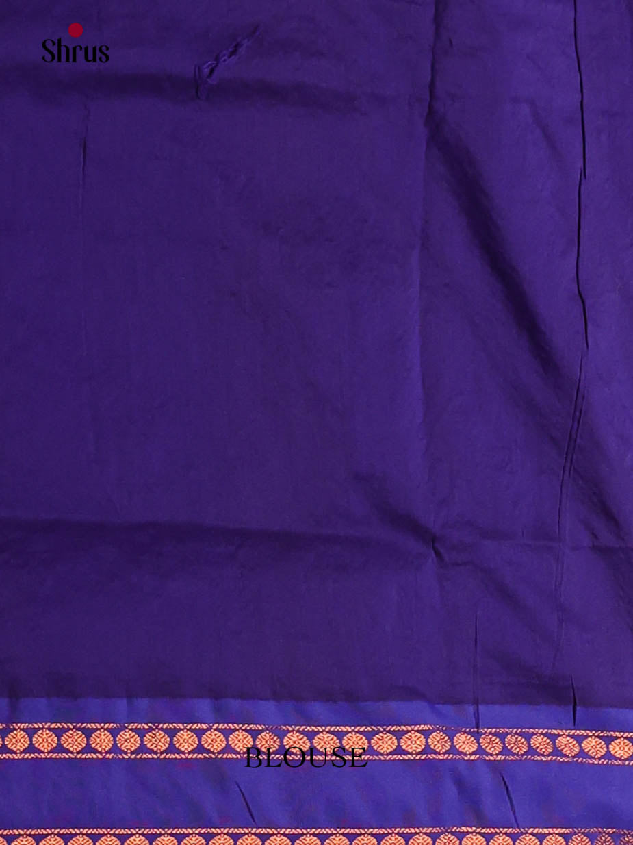 Mustard & Blue - Kalyani Cotton Saree