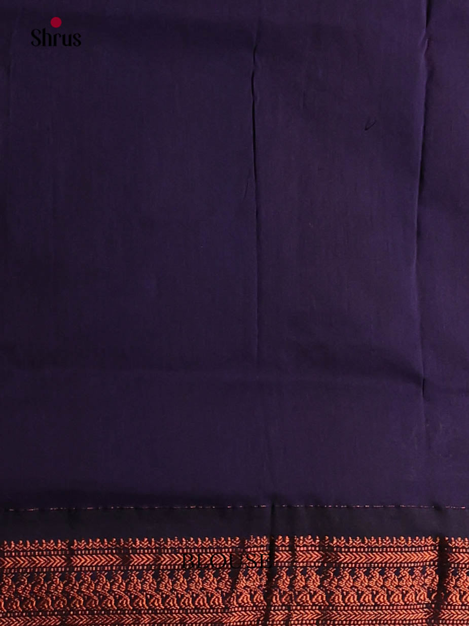 Pink & Blue - Kalyani Cotton Saree - Shop on Shrus.com