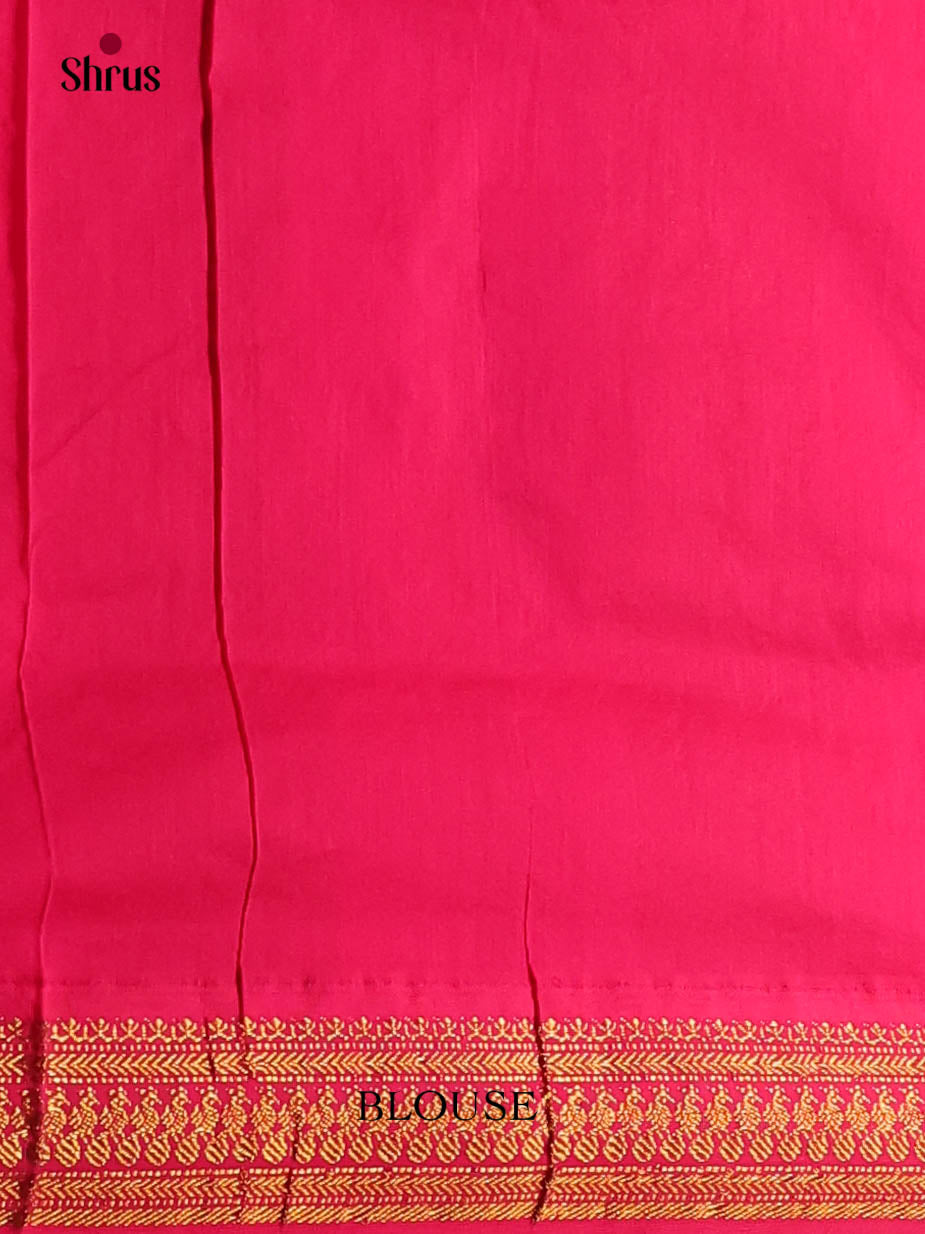 Yellow & Pink - Kalyani Cotton Saree