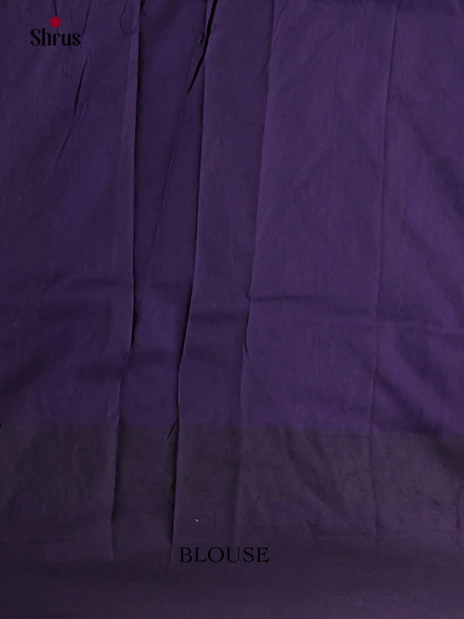 Grey & Blue - Kalyani Cotton Saree - Shop on Shrus.com