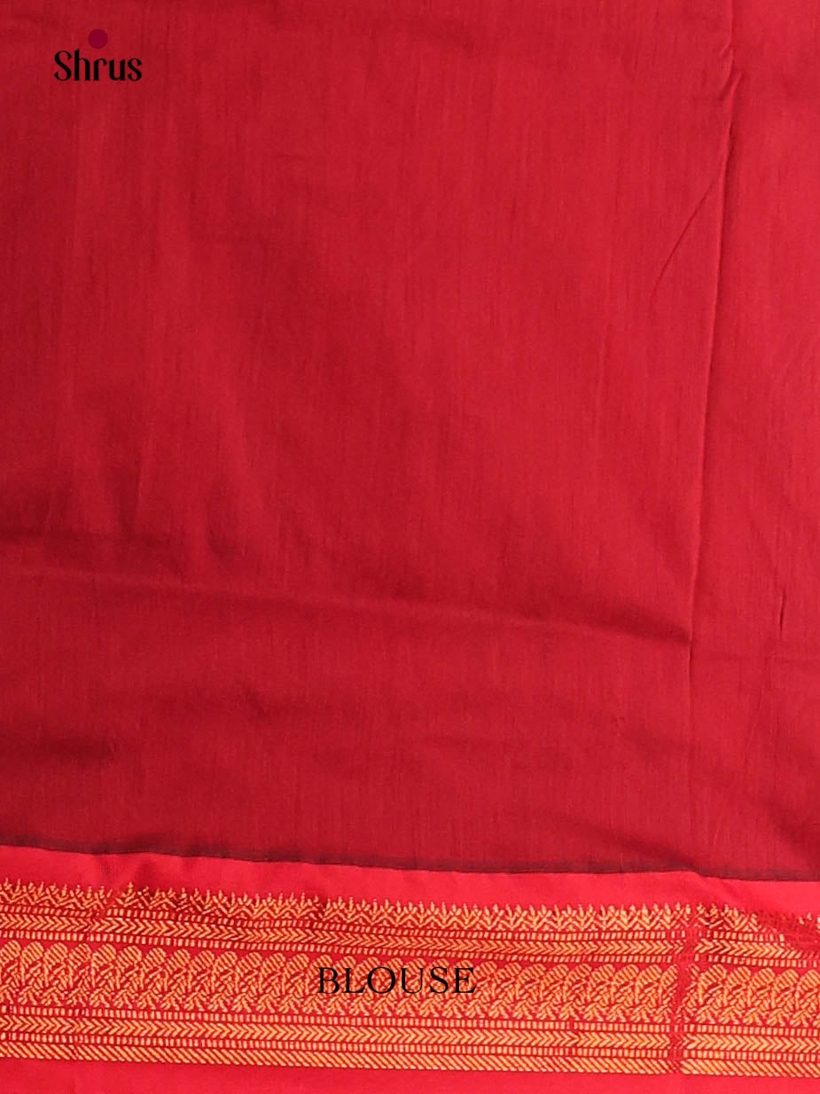 Green & Red - Kalyani Cotton Saree