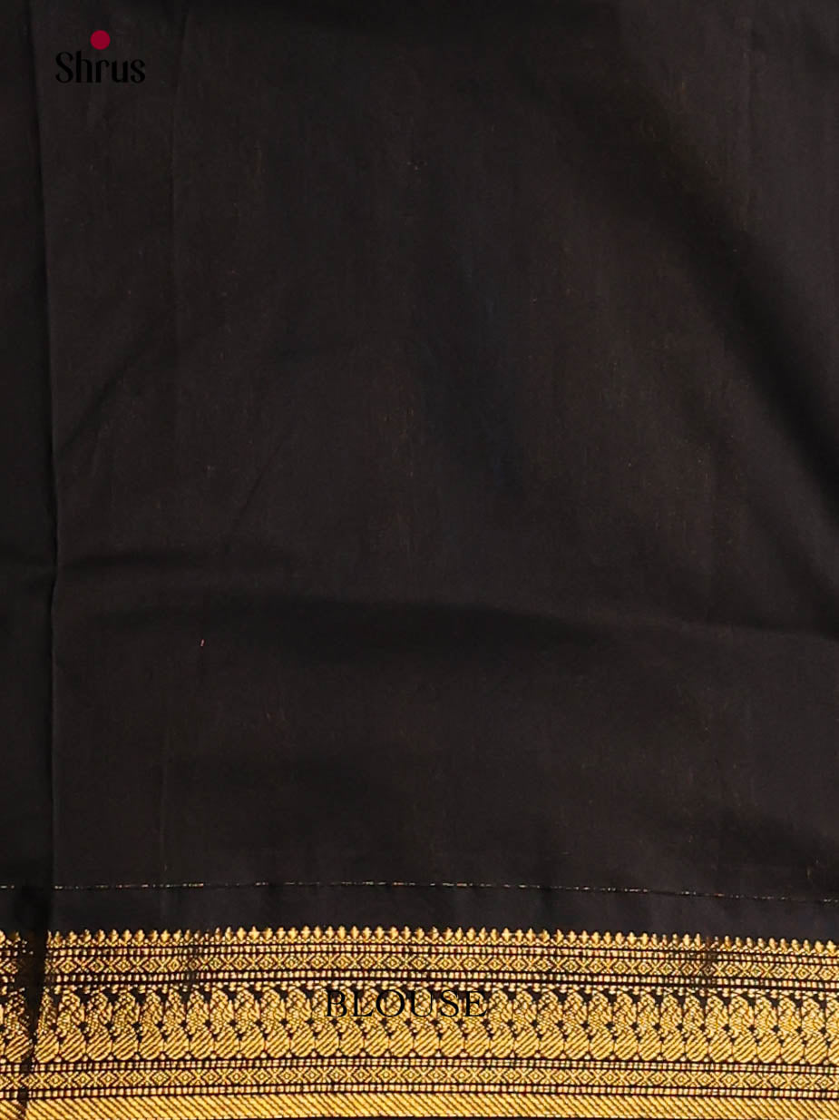 Grey & Black - Kalyani Cotton Saree