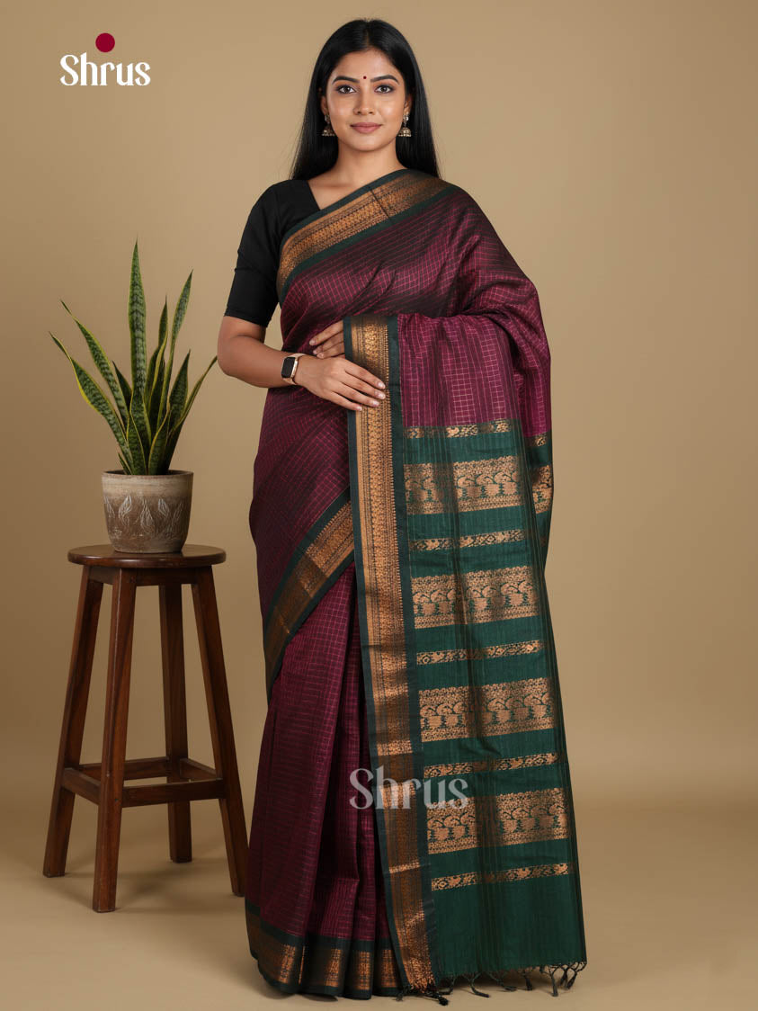 DIS18345 - Kalyani Cotton Saree - Shop on Shrus.com
