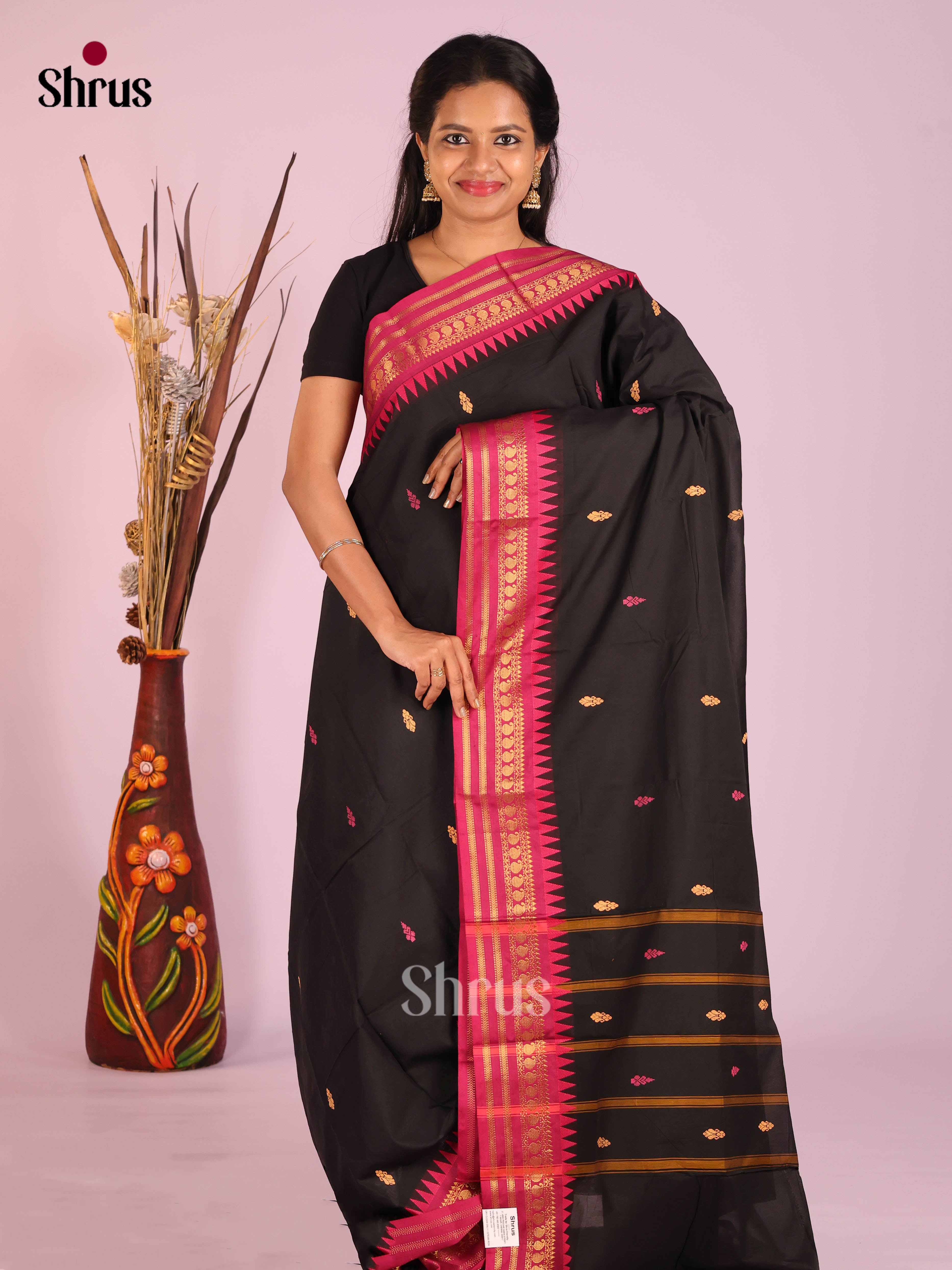 DIS18355 - Chettinad Mix Cotton-Without Blouse Saree