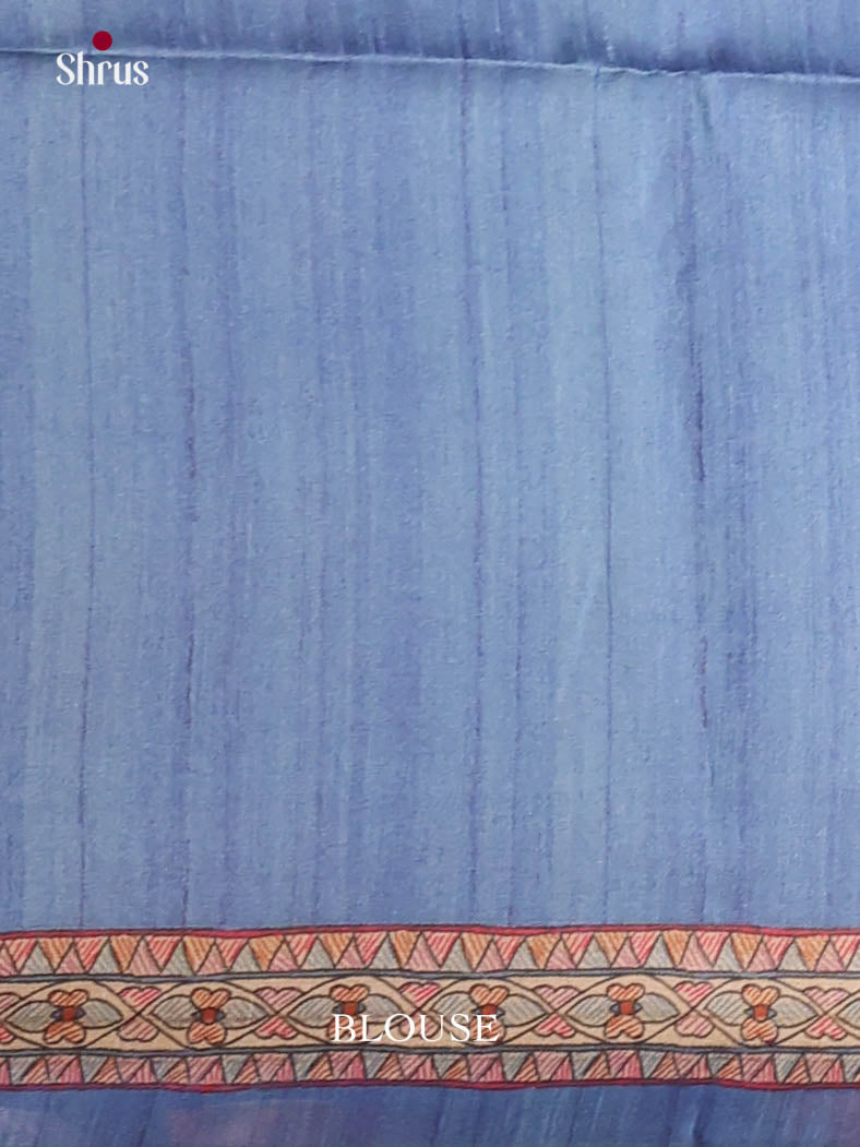 Mustard & Cream - Printed Madhubani Saree