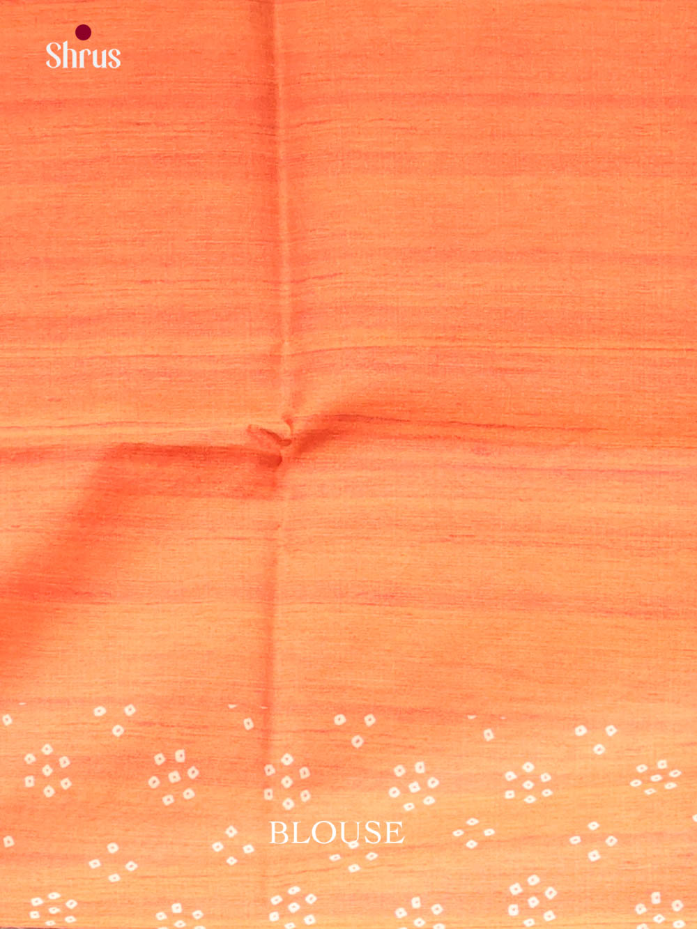 Orange & Cream - Printed Madhubani Saree