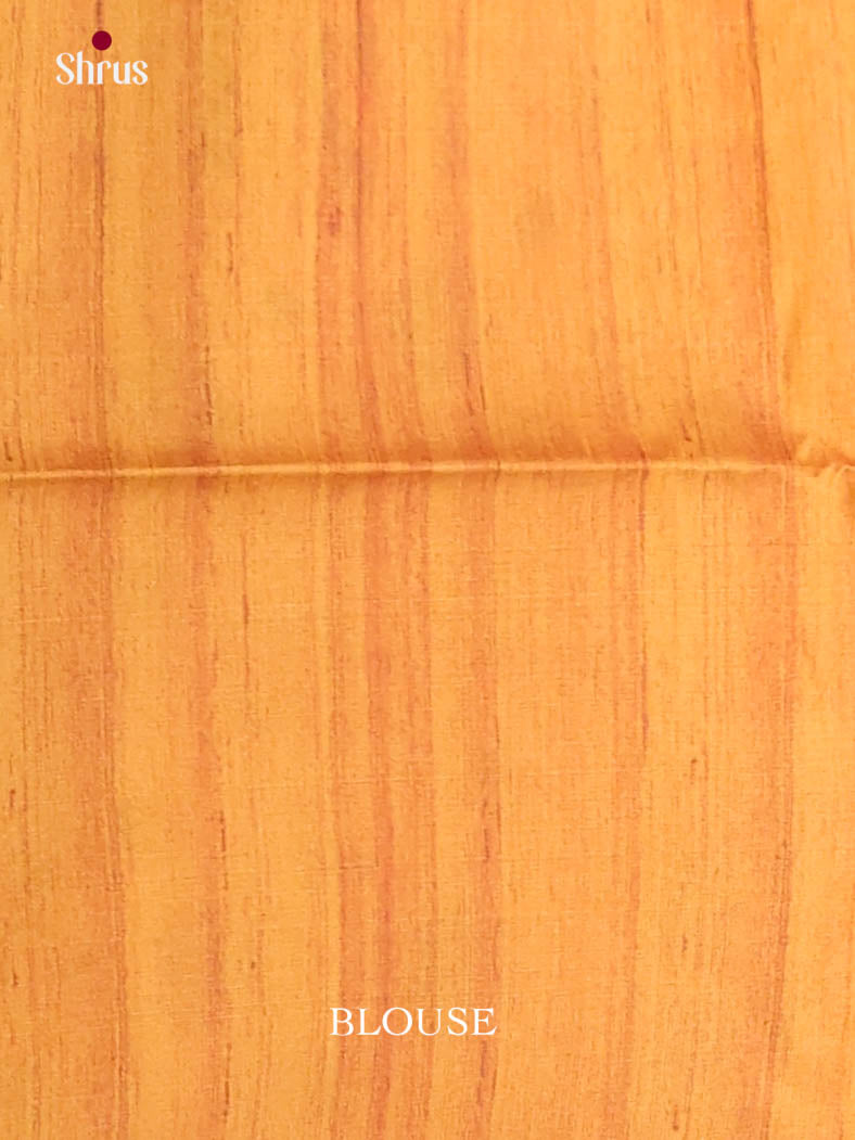 Mustard & Cream - Printed Madhubani Saree