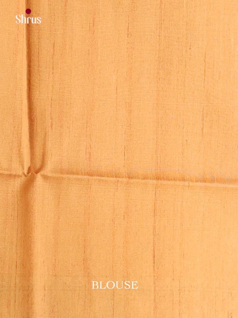 Mustard & Cream - Printed Madhubani Saree