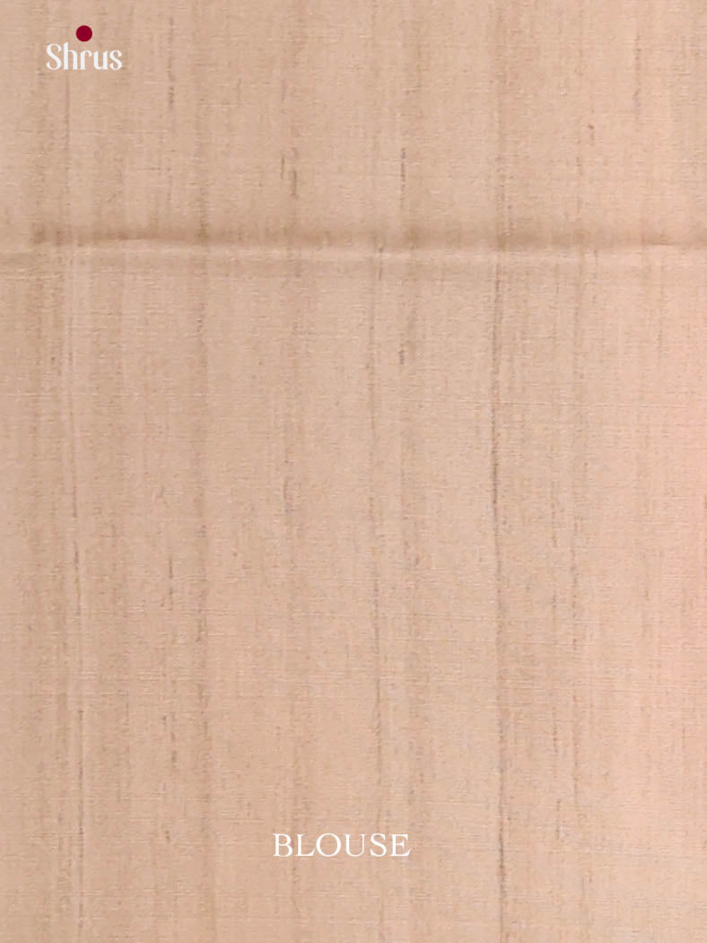 Grey & Cream - Printed Madhubani Saree