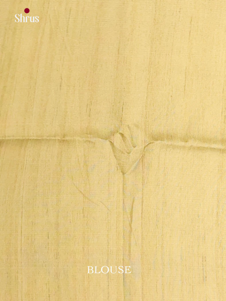 Light Green & Cream - Printed Madhubani Saree