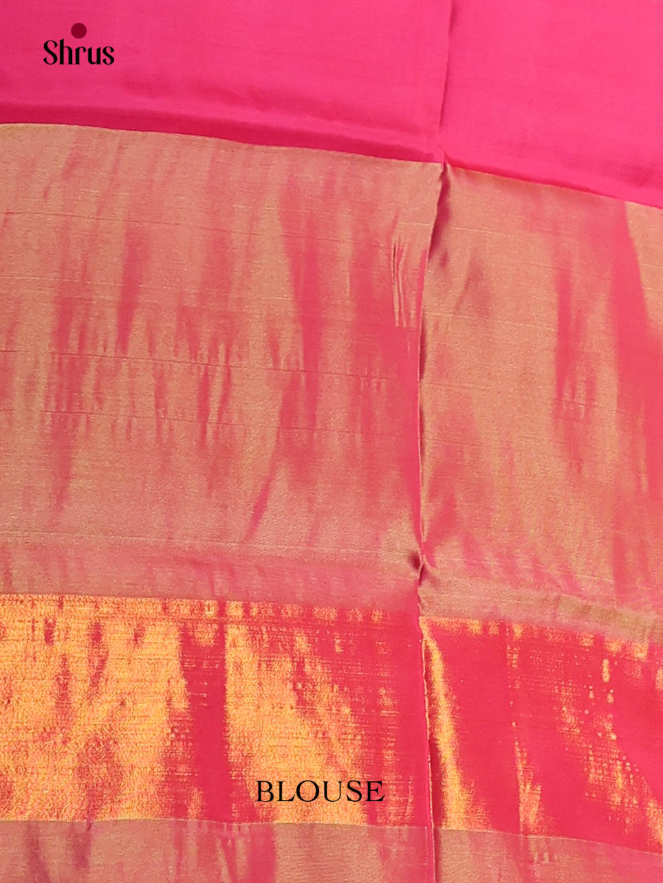 Blue & Pink - Semi uppada Saree
