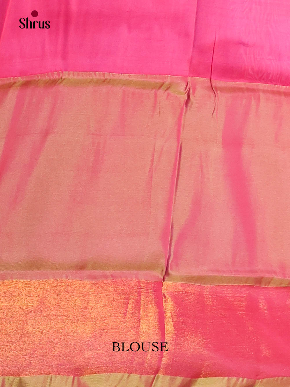 Blue & Pink - Semi uppada Saree