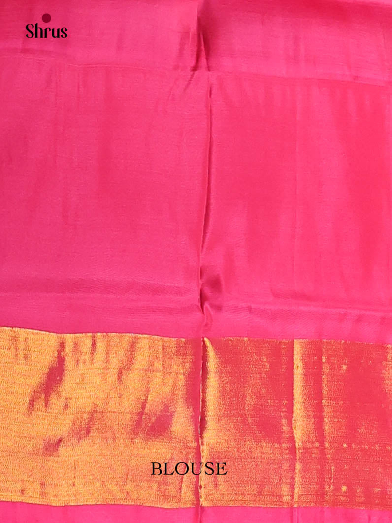Blue & Pink- Semi uppada Saree