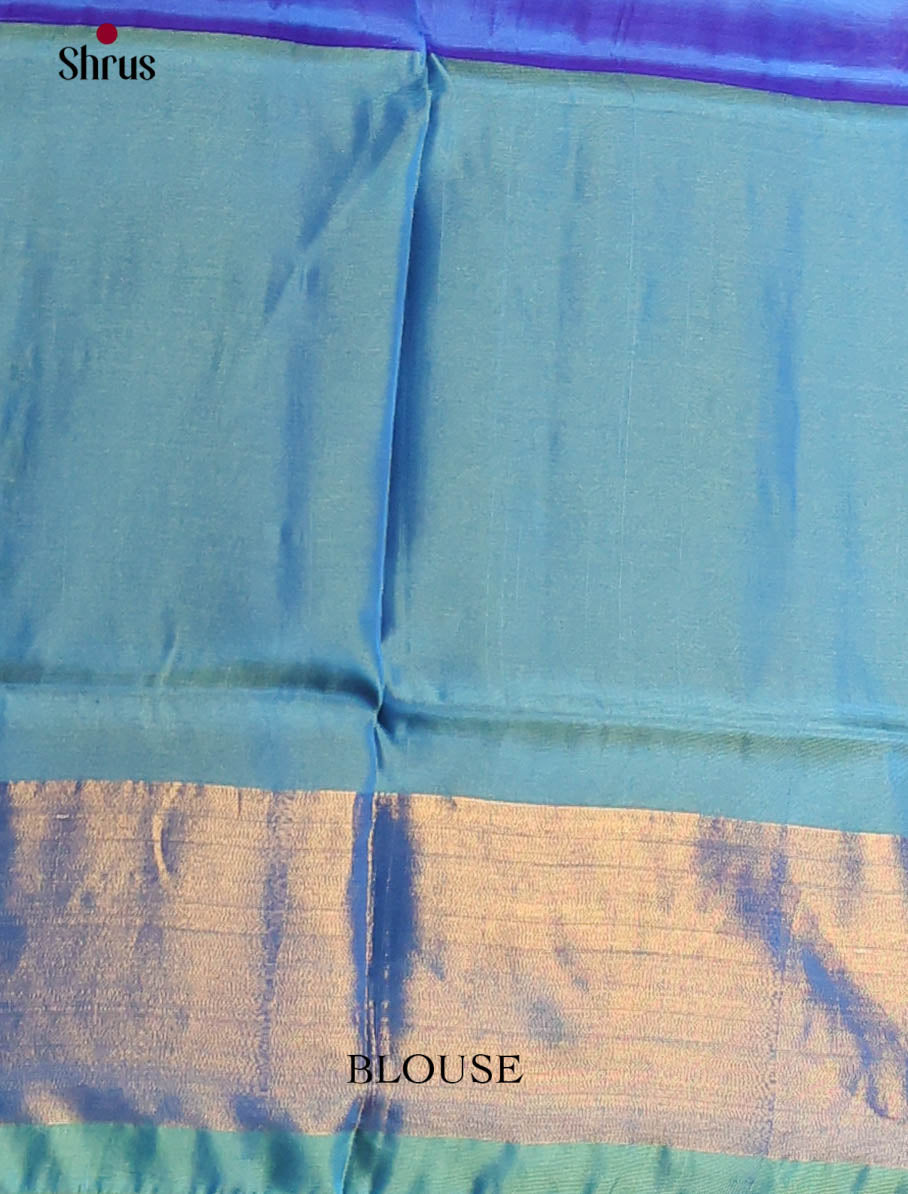 Pink & Blue - Semi uppada Saree