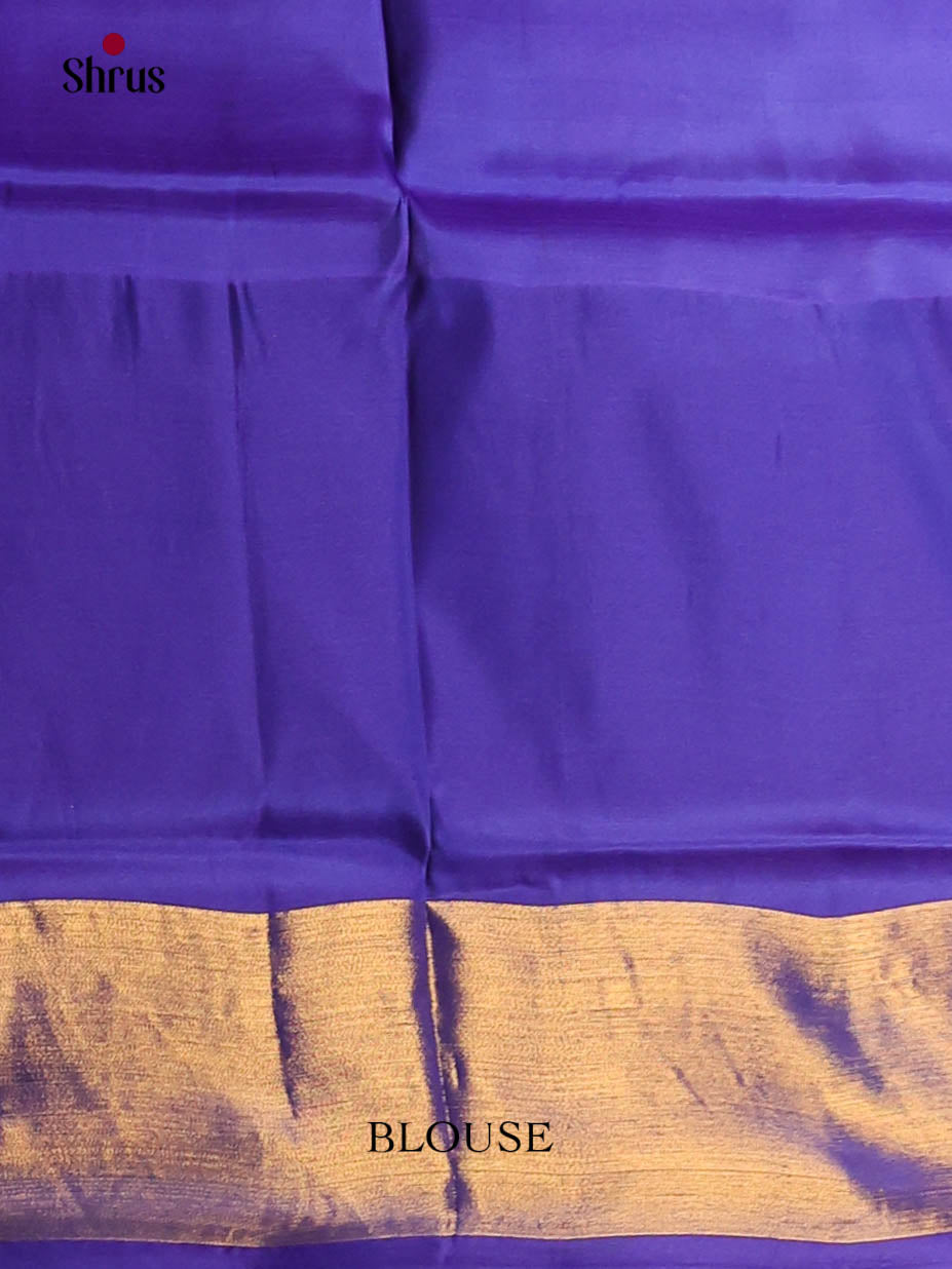 Green & blue - Semi uppada Saree - Shop on Shrus.com